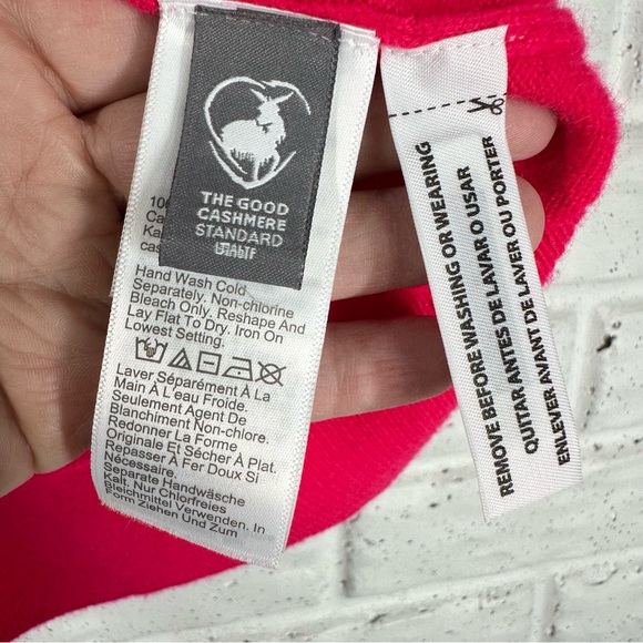 J.CREW Cashmere V-Neck Sweater Vest Deep Pink Size XS - Picture 6 of 6